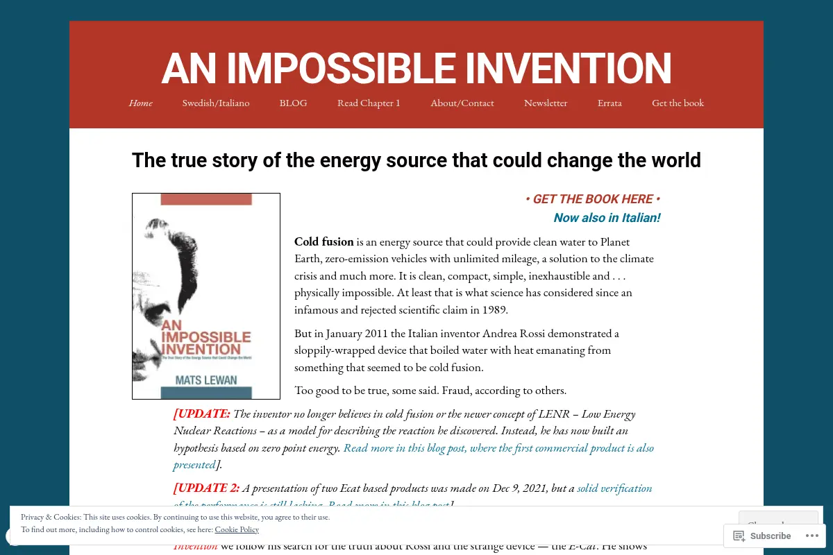 AN IMPOSSIBLE INVENTION
