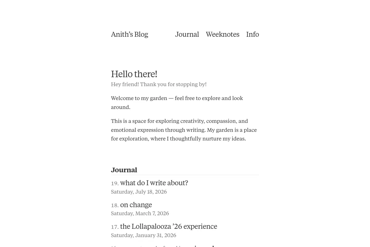 Anith’s Blog