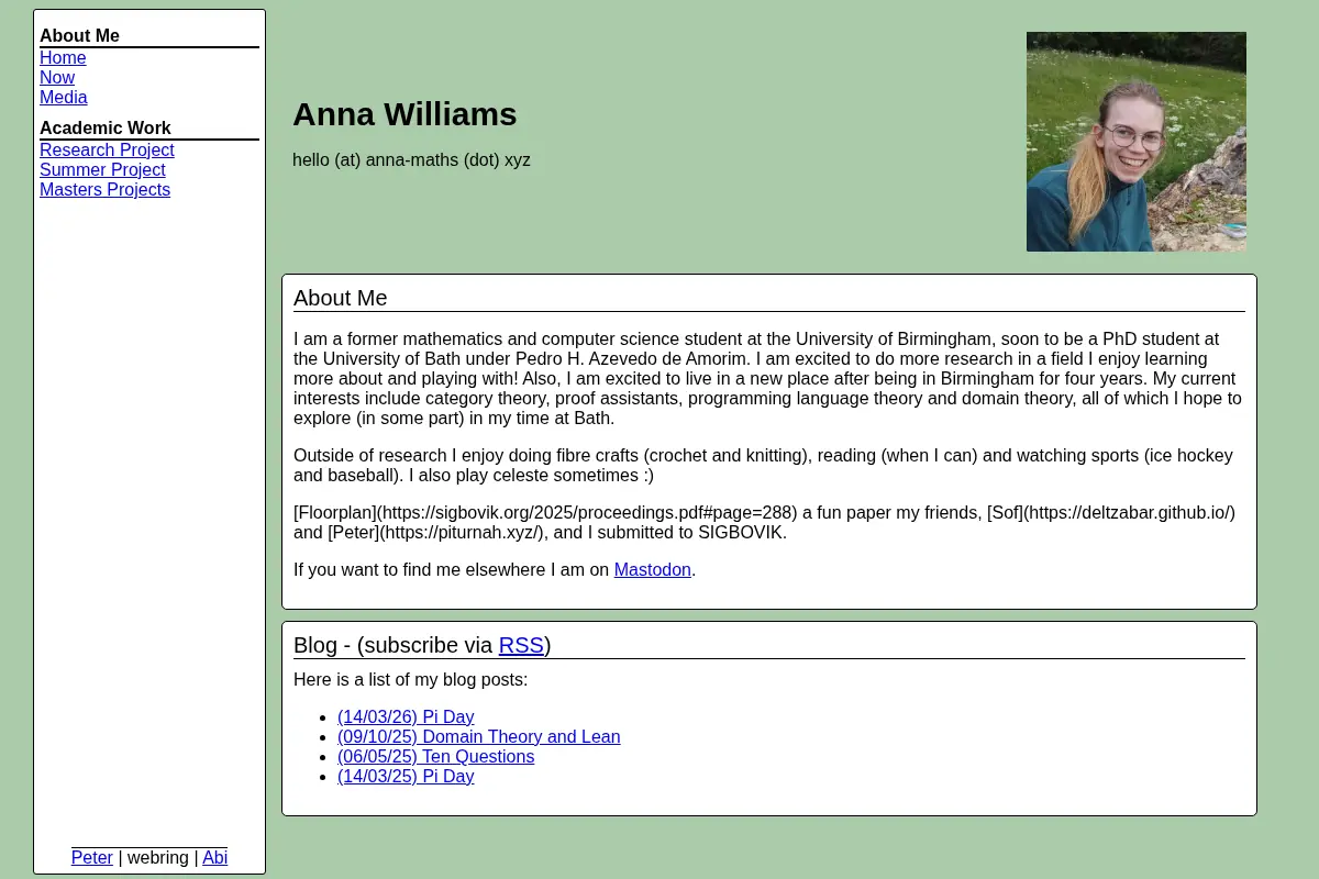 Anna's Website