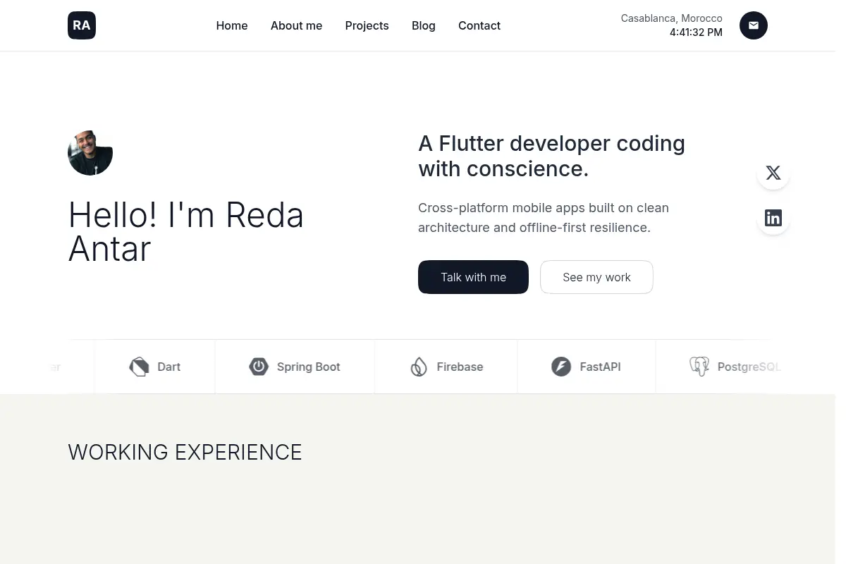 Reda Antar — Full-Stack & Mobile Developer