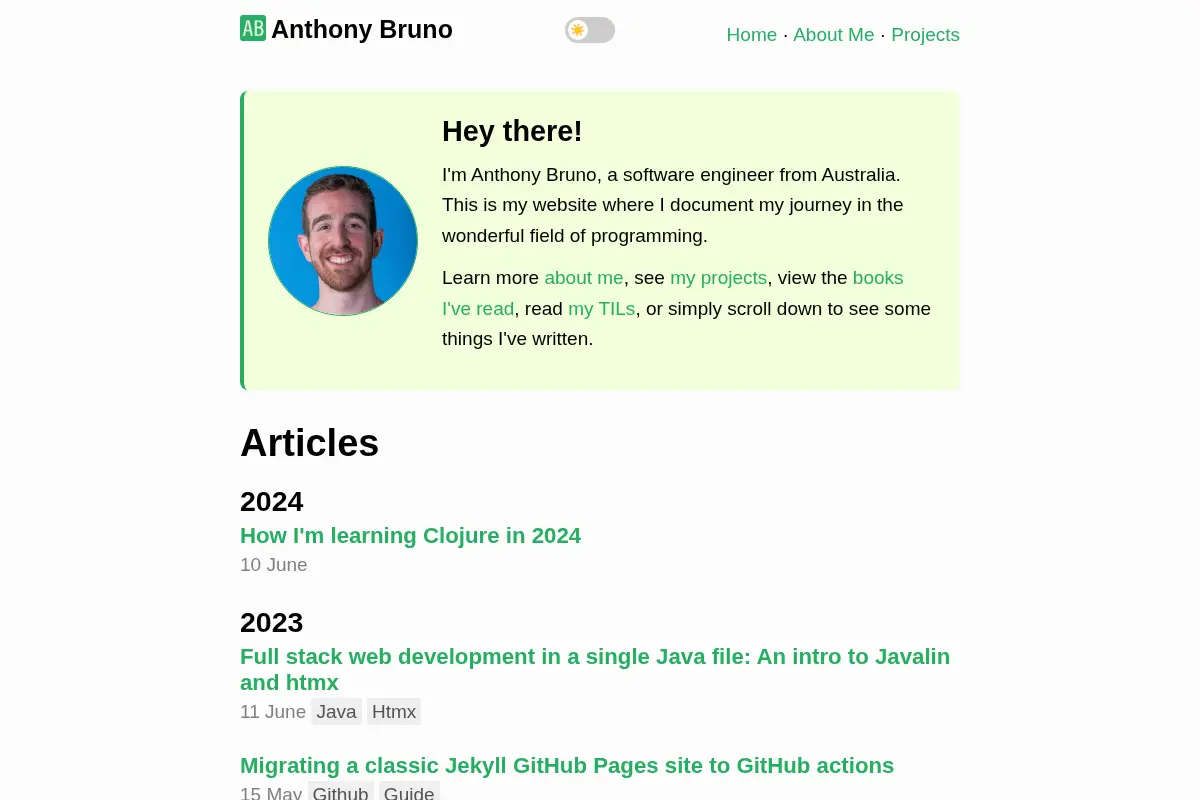 Anthony Bruno - Software Engineer