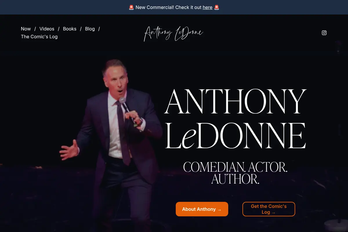 Official Website of Stand-up Comedian, Anthony LeDonne