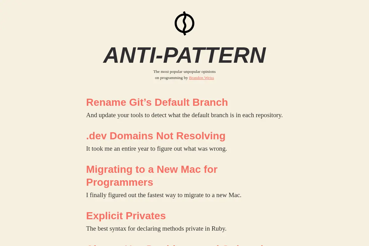 Anti-pattern