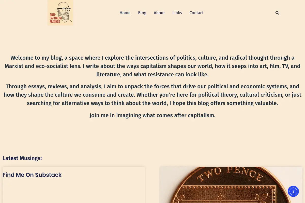 Anti Capitalist Musings