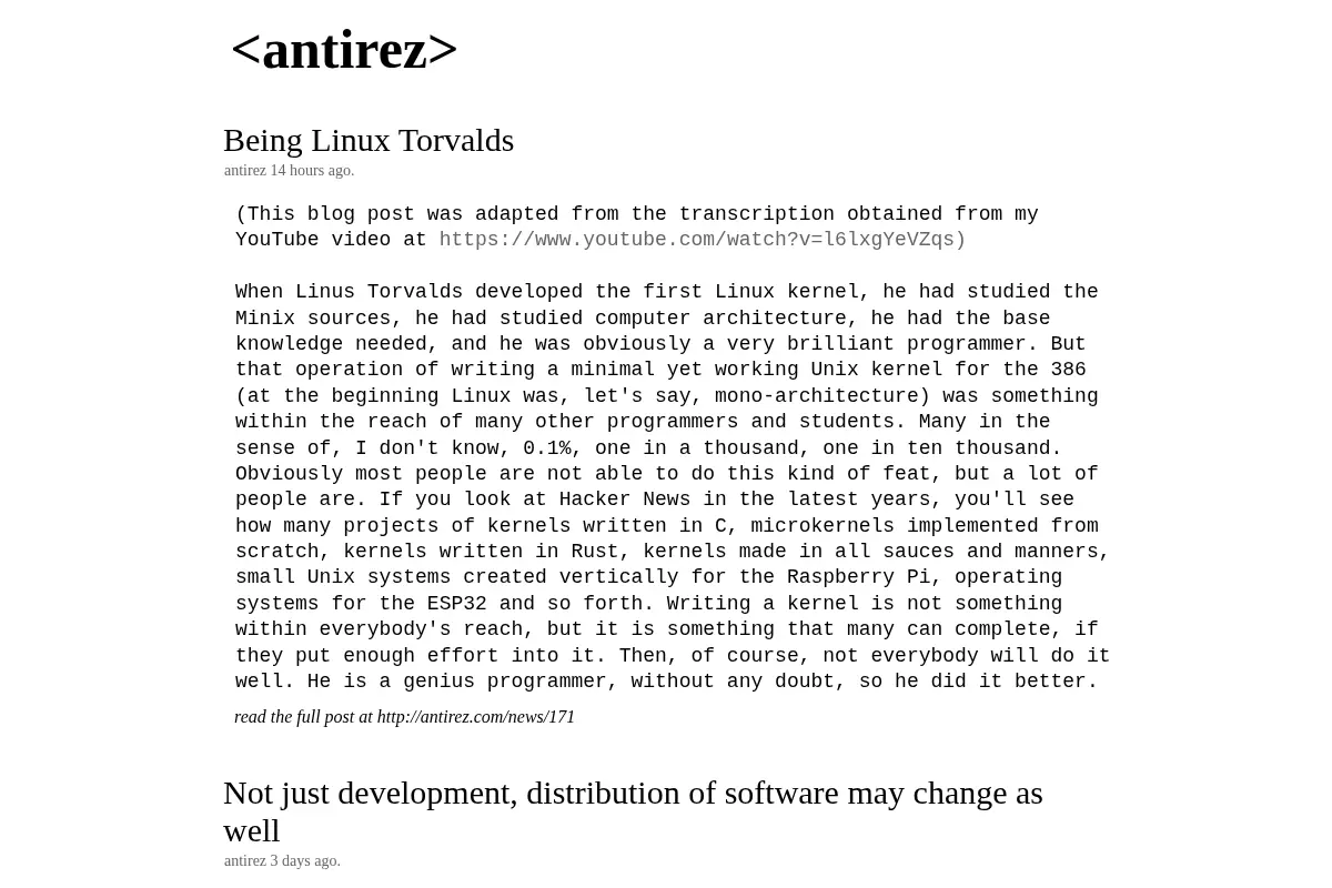 antirez's blog
