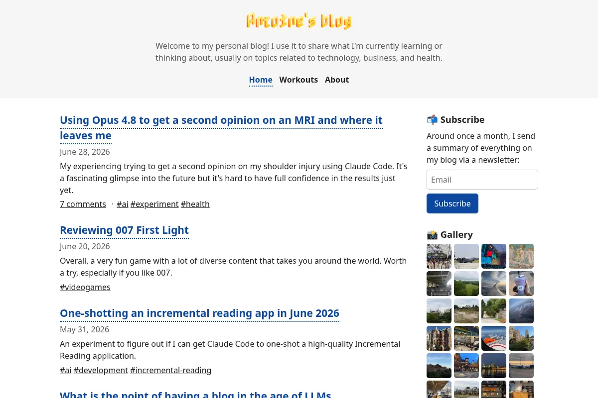 Antoine Finkelstein's Blog
