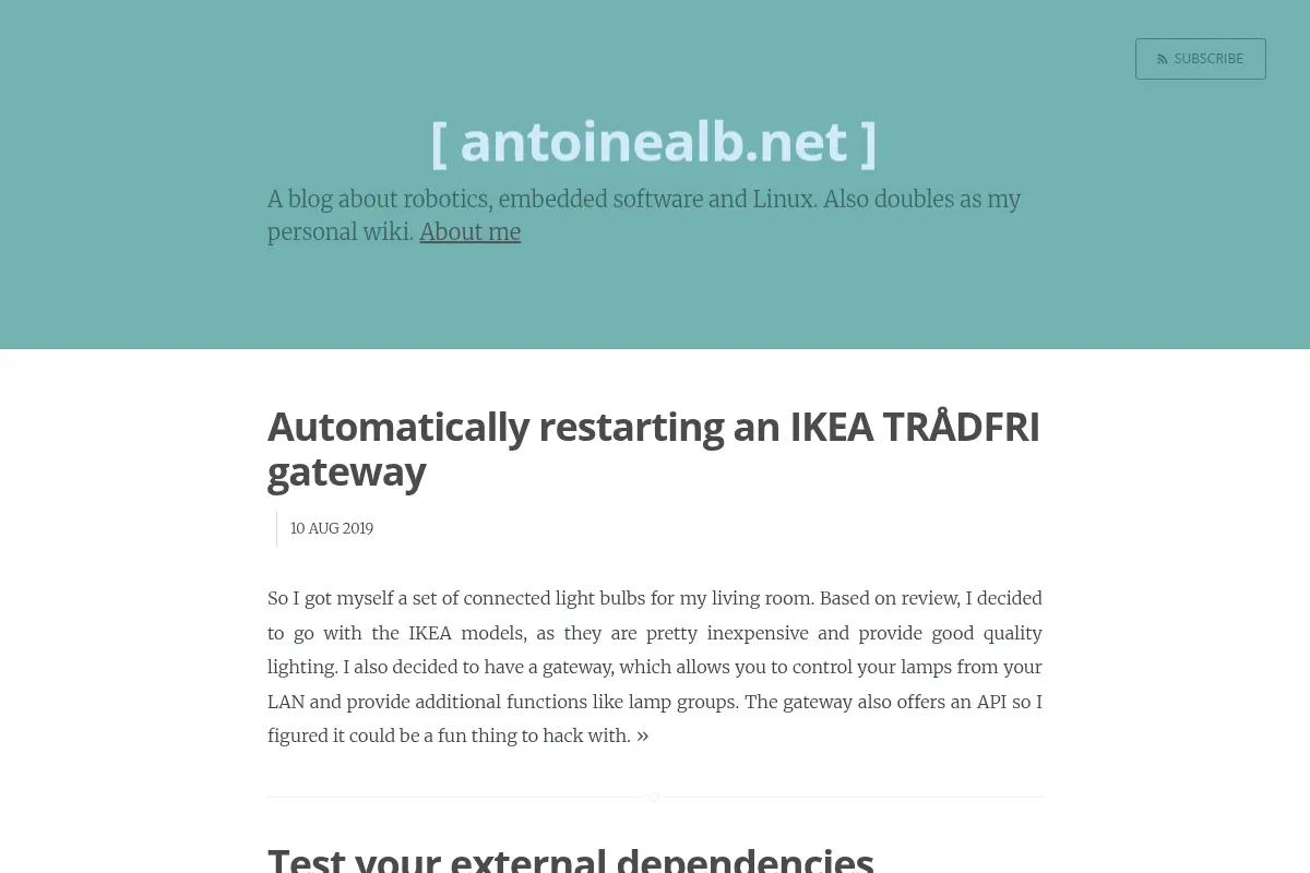 Antoine Alb's technical blog and wiki