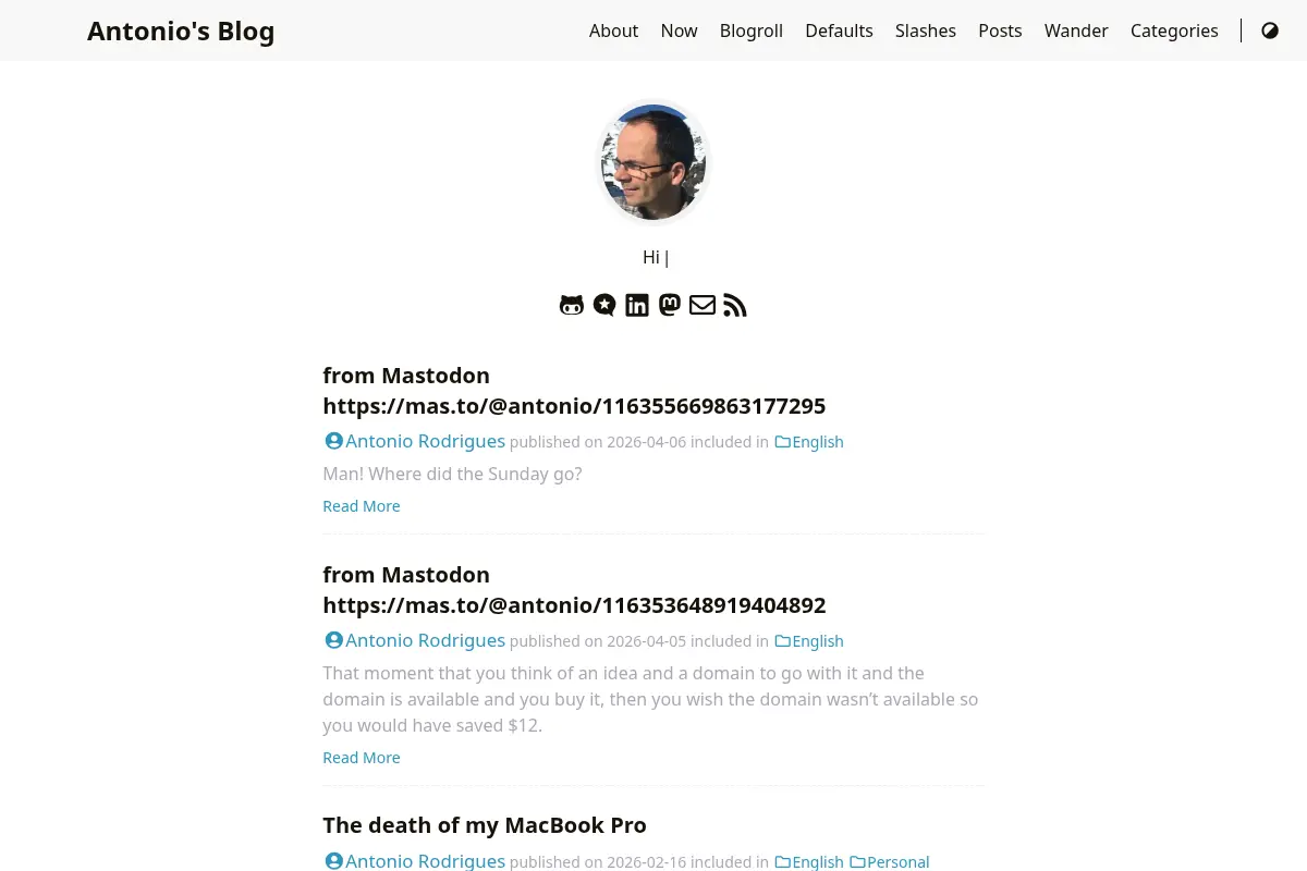 Antonio's Blog
