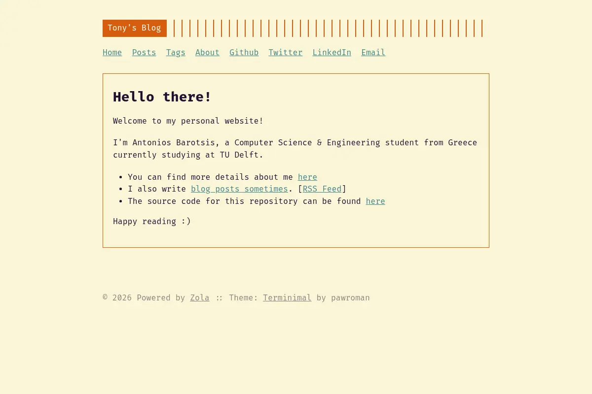 Tony's Blog