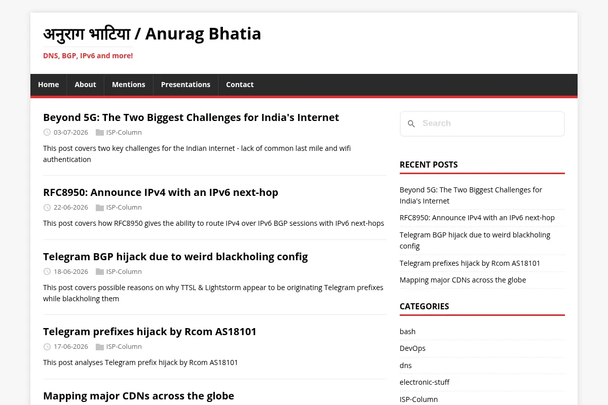 Personal blog of Anurag Bhatia