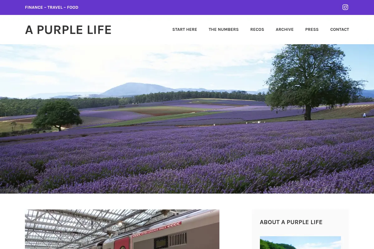 A Purple Life – Finance – Travel – Food