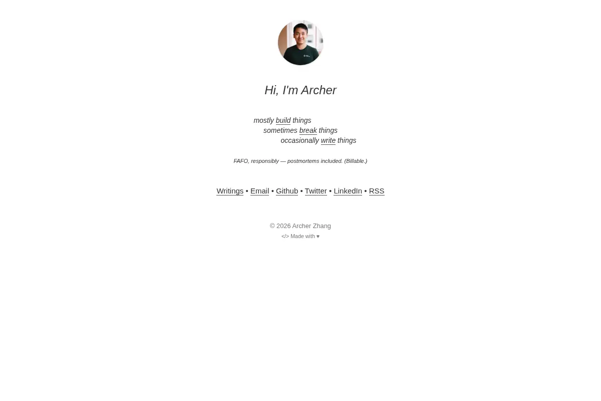 Archer Zhang