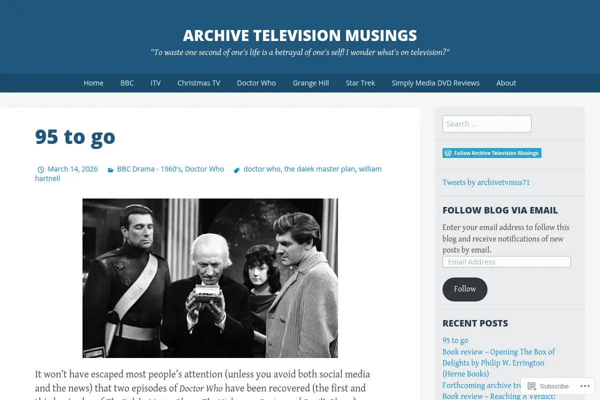 Archive Television Musings