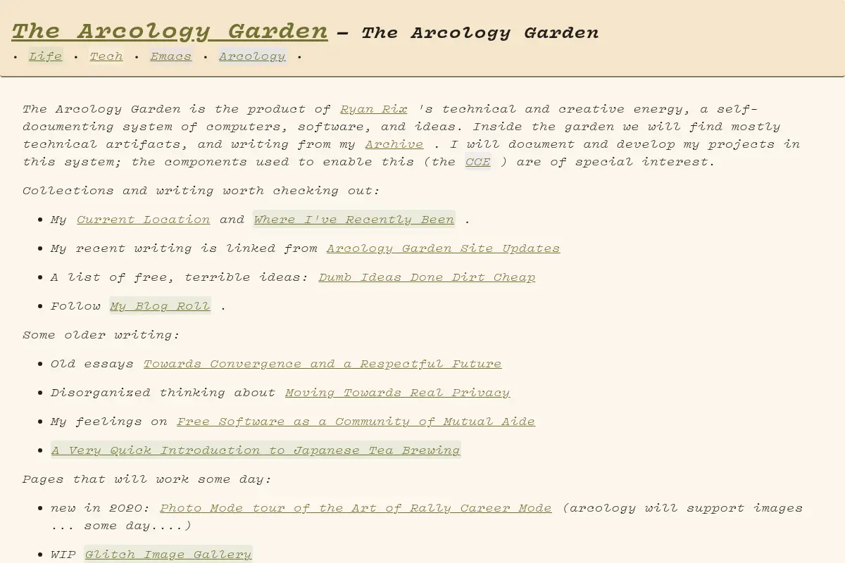 The Arcology Garden