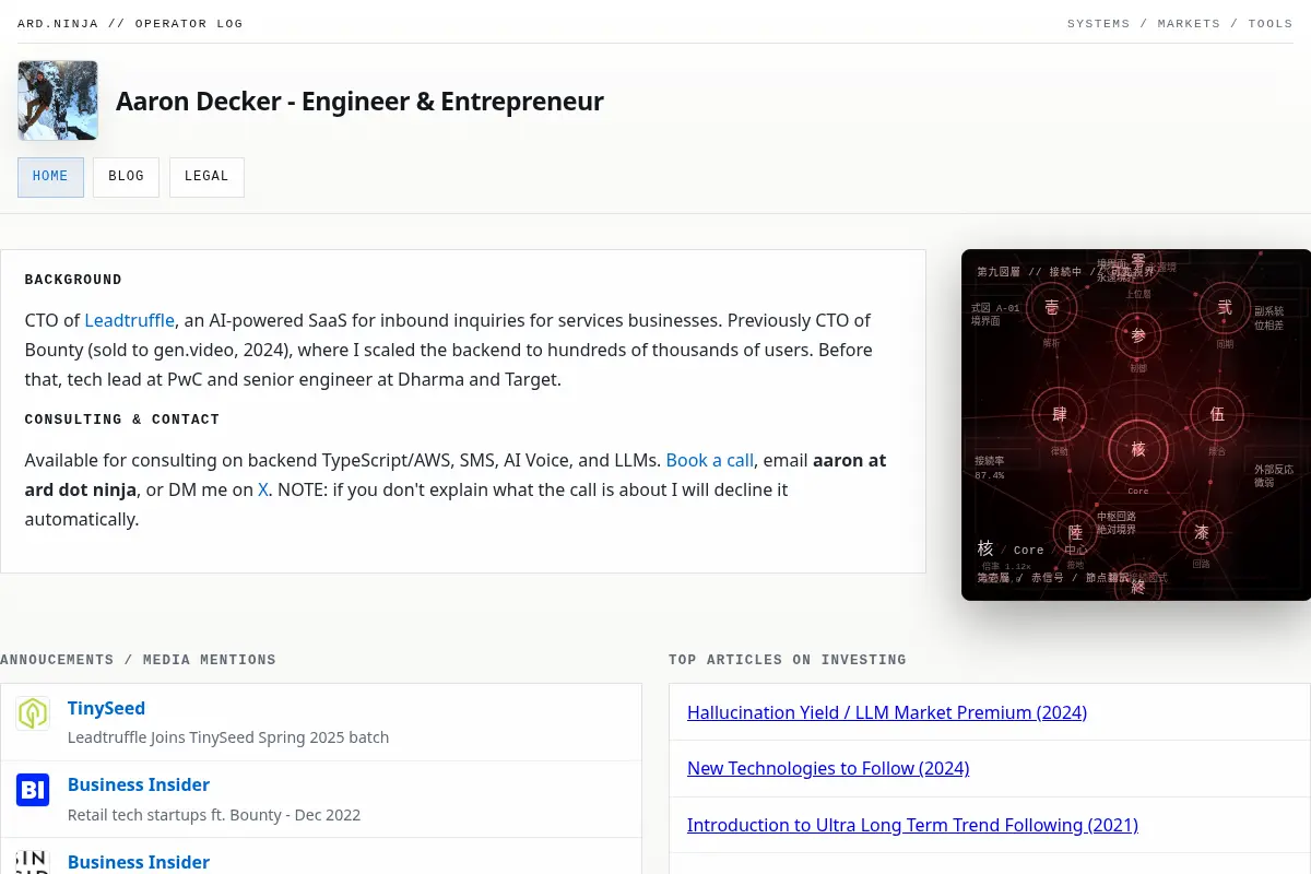 Aaron Decker - Engineer & Entrepreneur