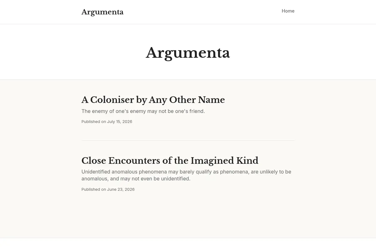 Argumenta