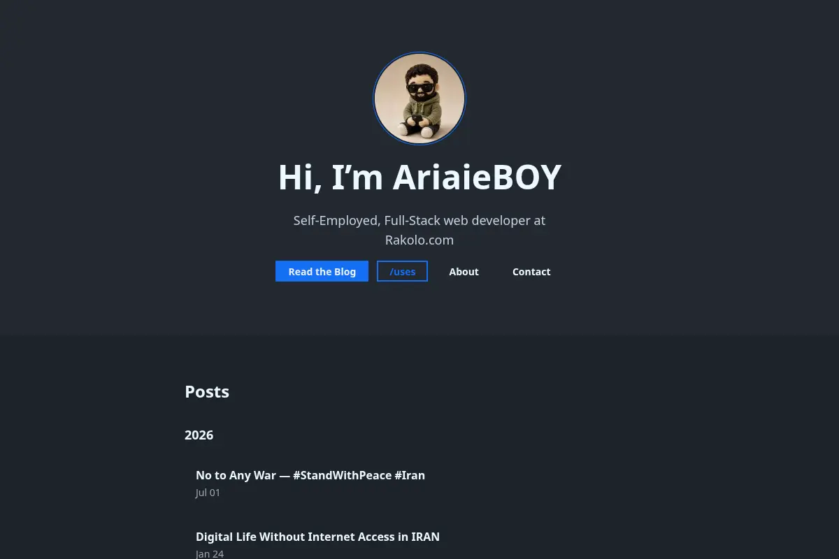 AriaieBOY Blog