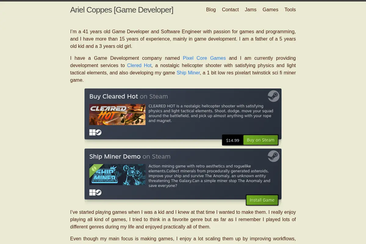 Ariel Coppes [Game Developer]