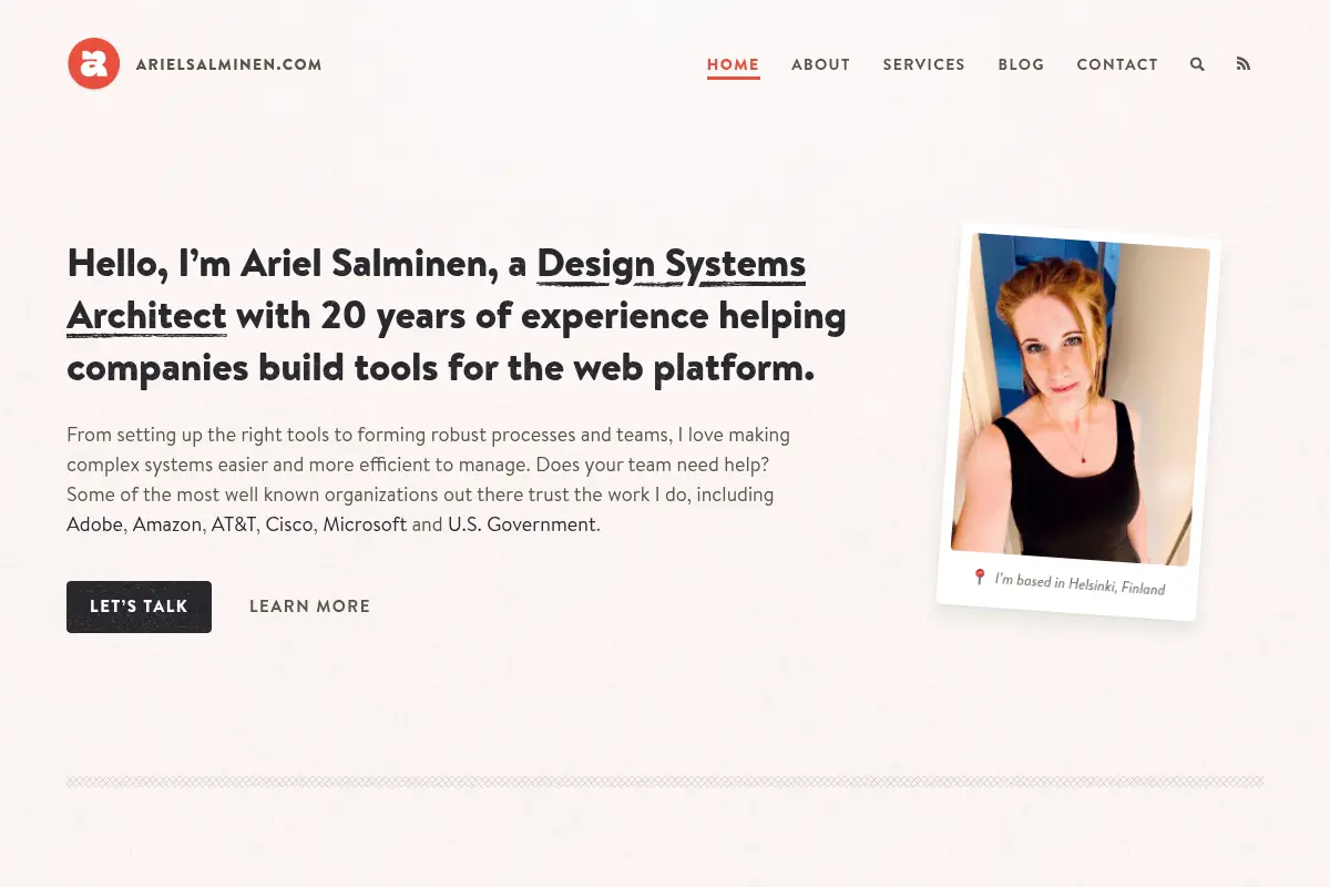 Ariel Salminen | Design Systems Architect from Helsinki, Finland