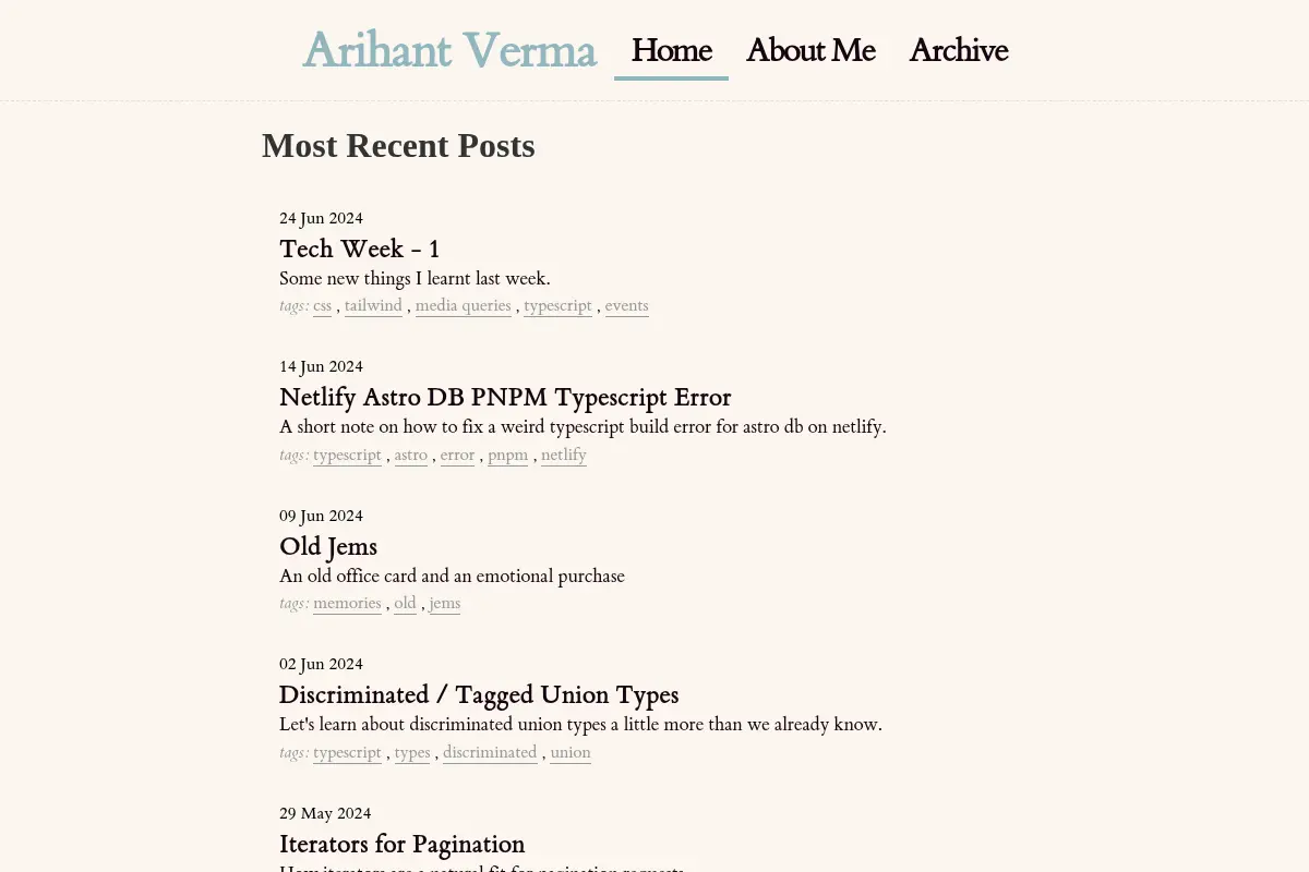 Arihant Verma