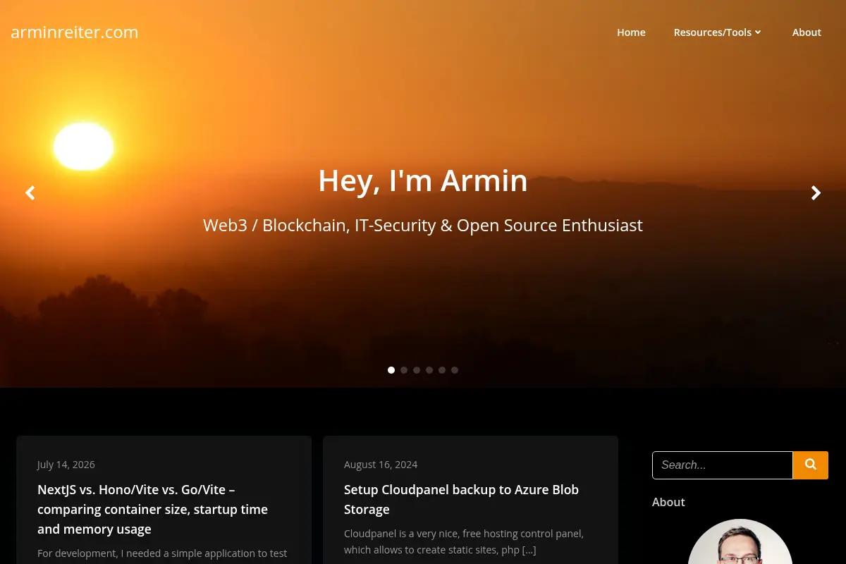 Armin Reiter's Tech Blog