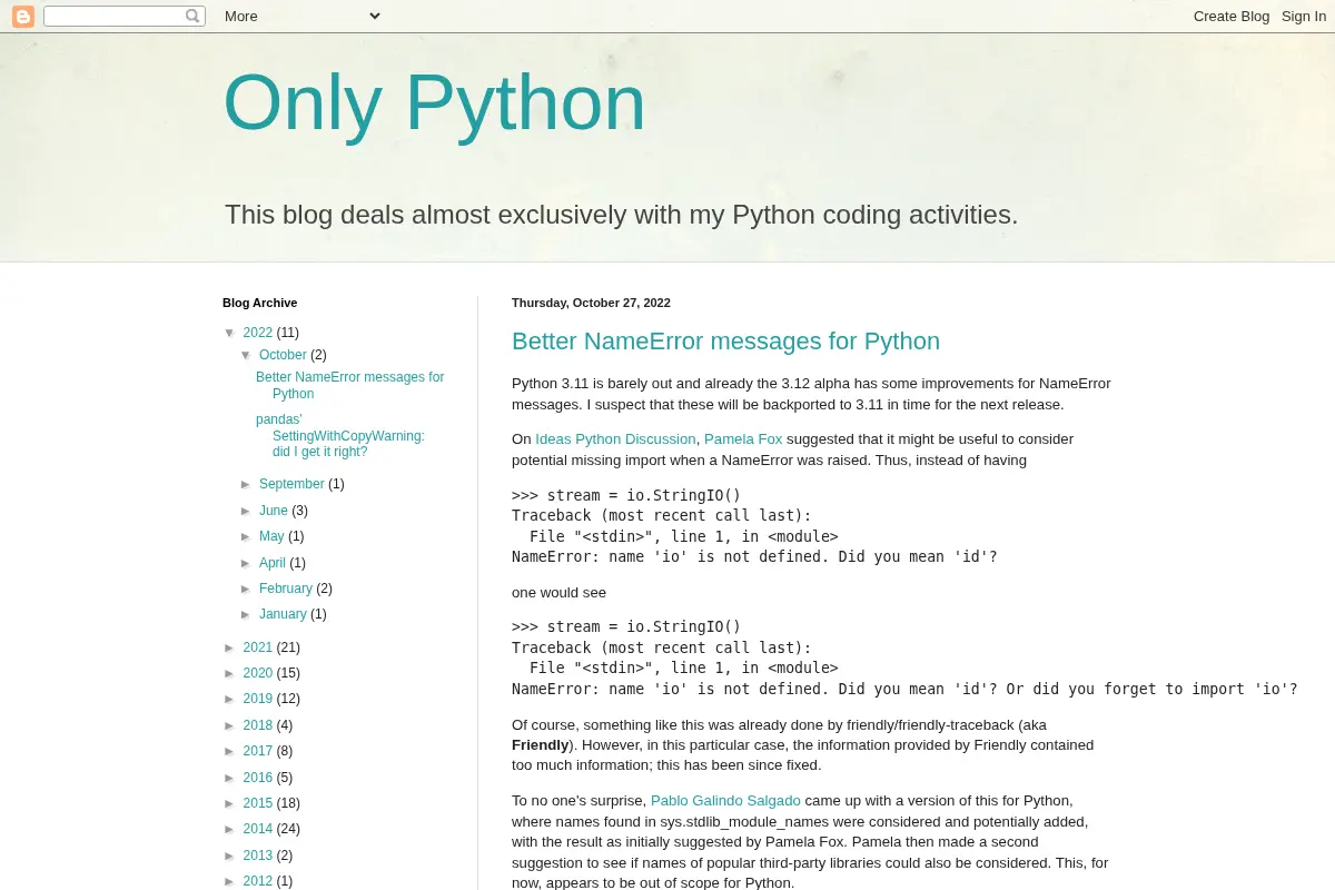 Only Python