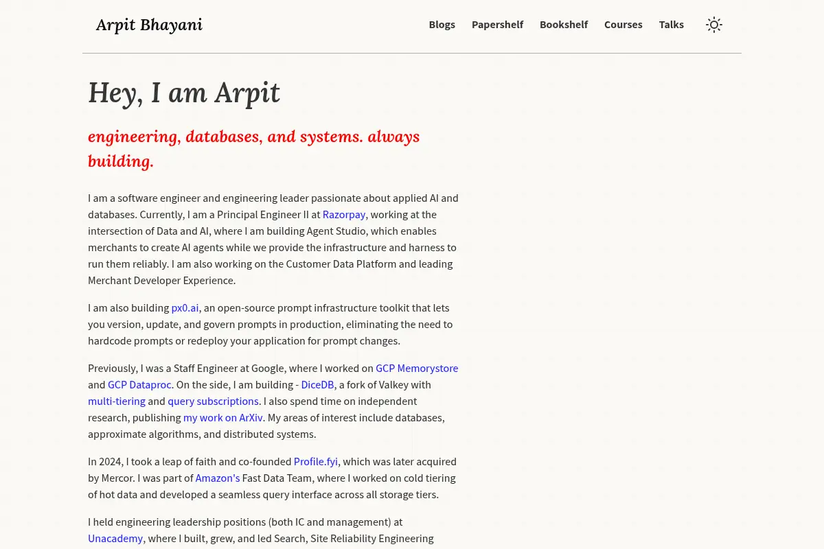 Arpit Bhayani