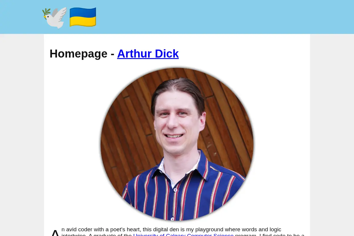 Arthur Dick - Personal Homepage