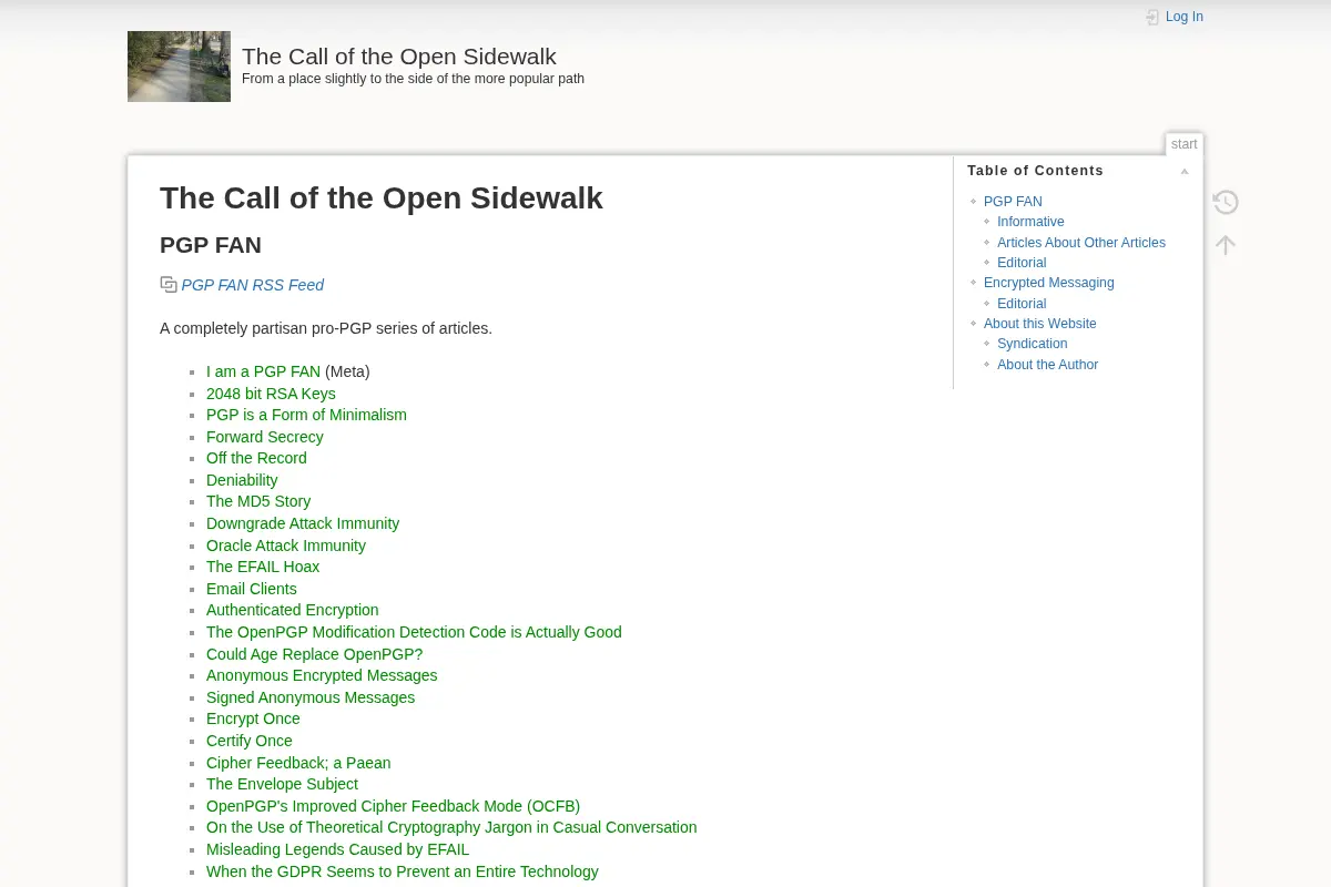 The Call of the Open Sidewalk