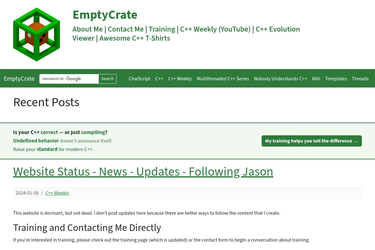 EmptyCrate.com: Recent Posts