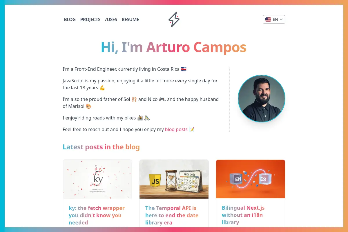 Arturo Campos – Front-end Engineer