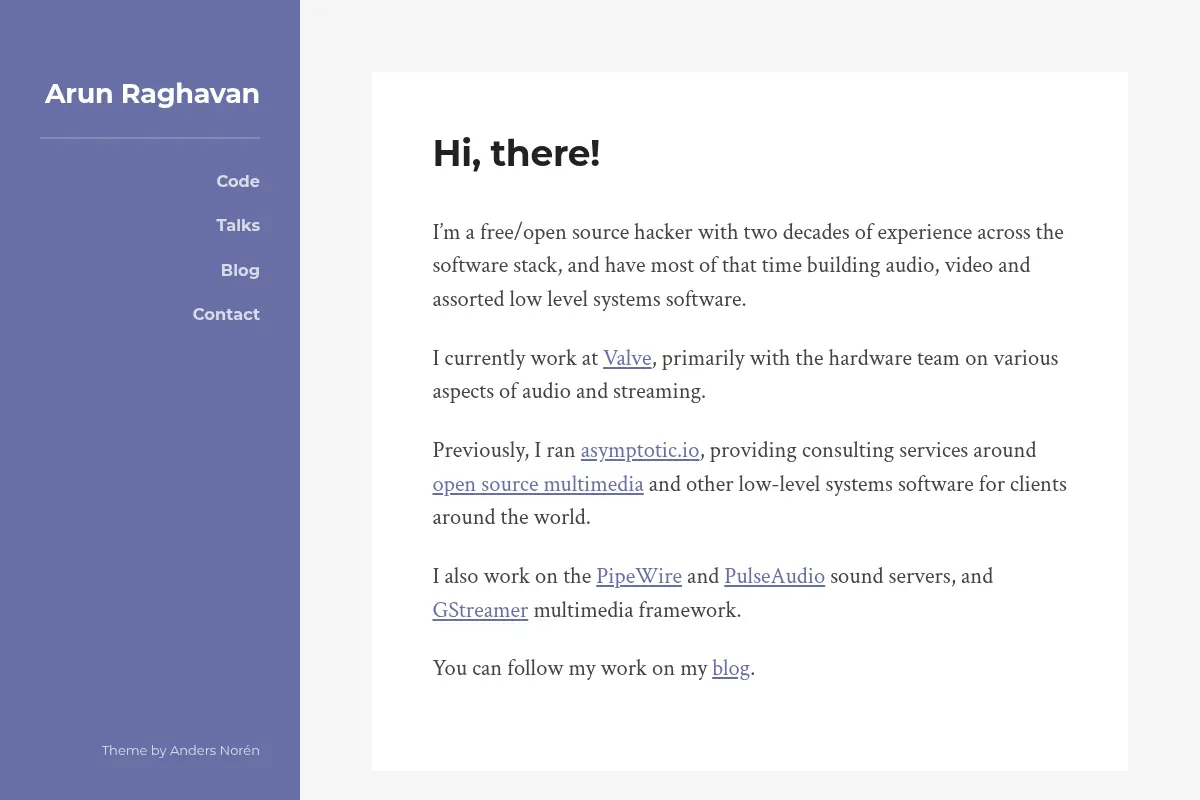 Arun Raghavan – Open source hacker
