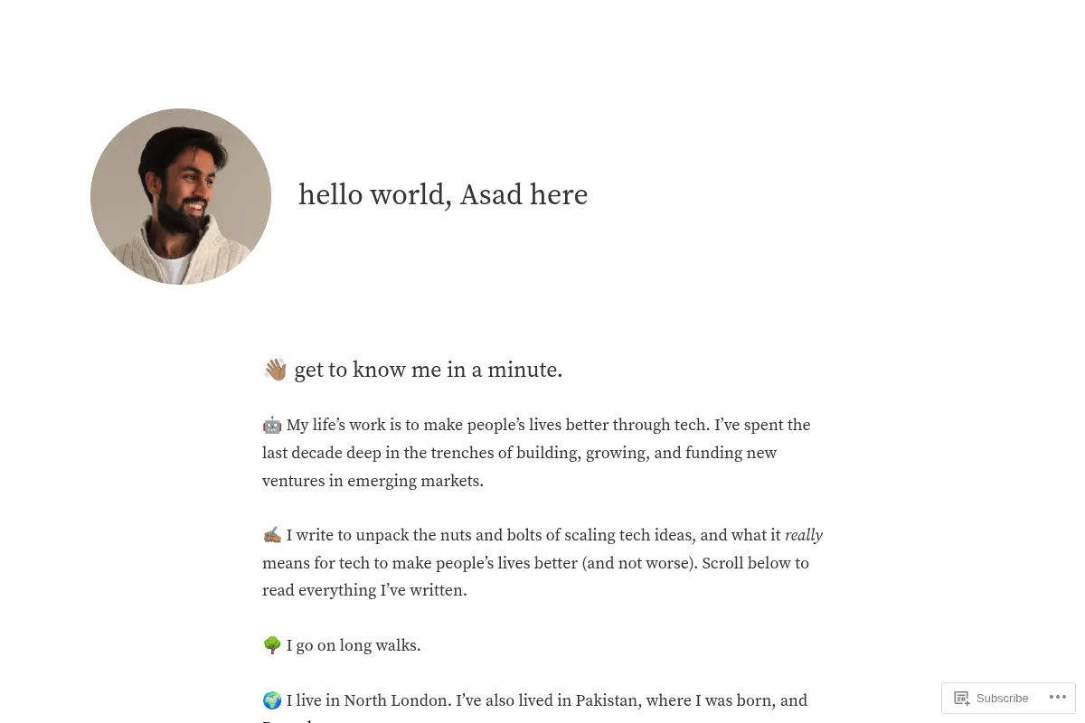 Asad's Online Home