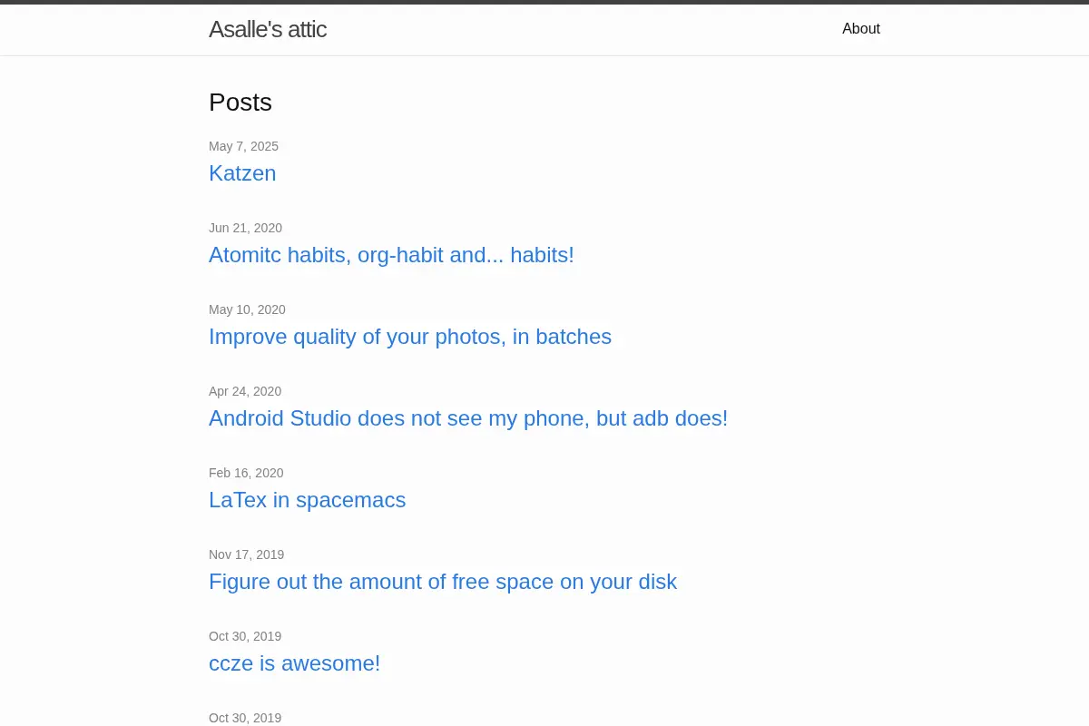 Asalle’s attic
