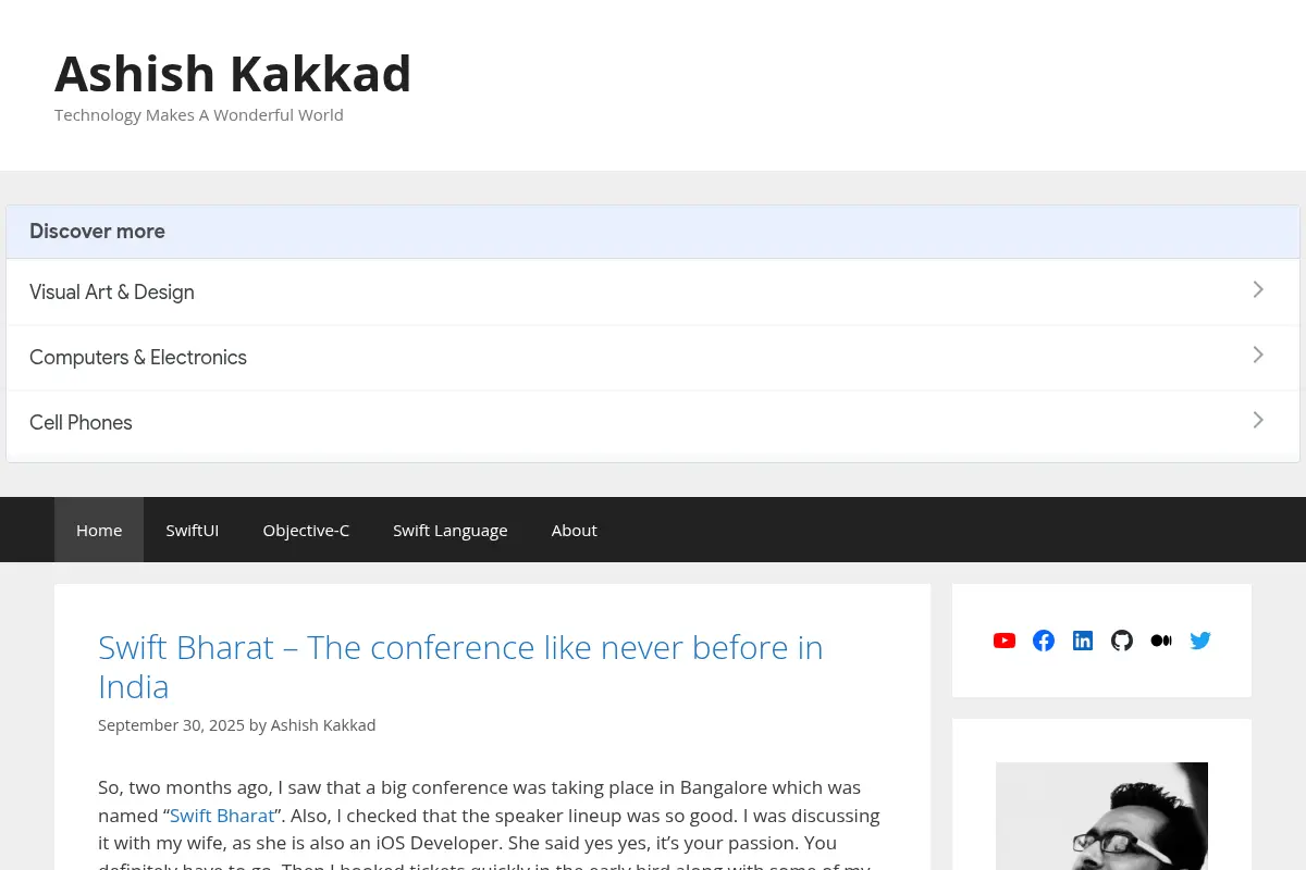 Ashish Kakkad - Technology Makes A Wonderful World