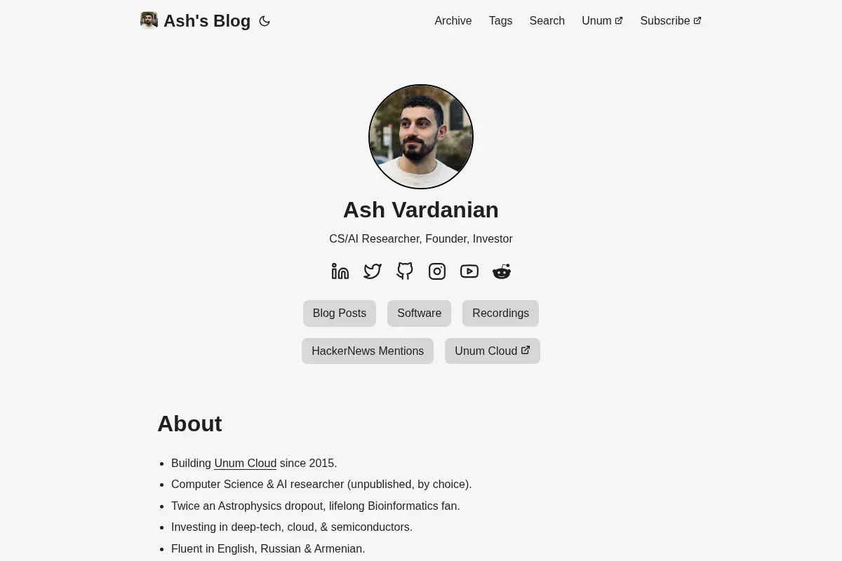 Ash's Blog