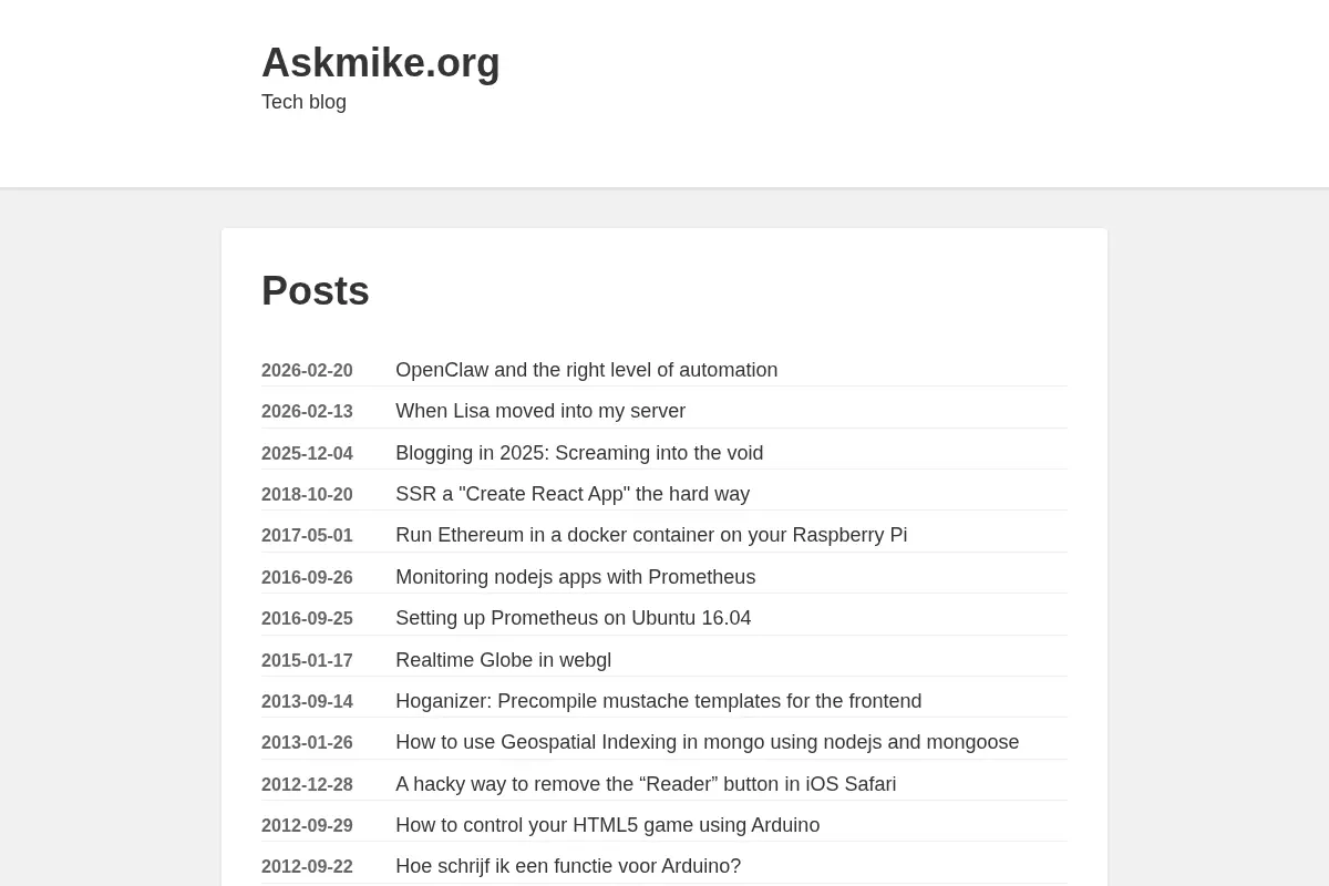Askmike.org