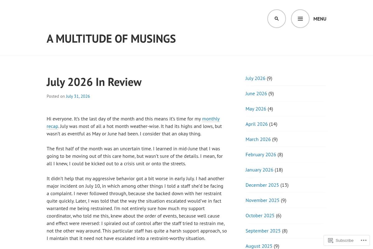 A Multitude of Musings