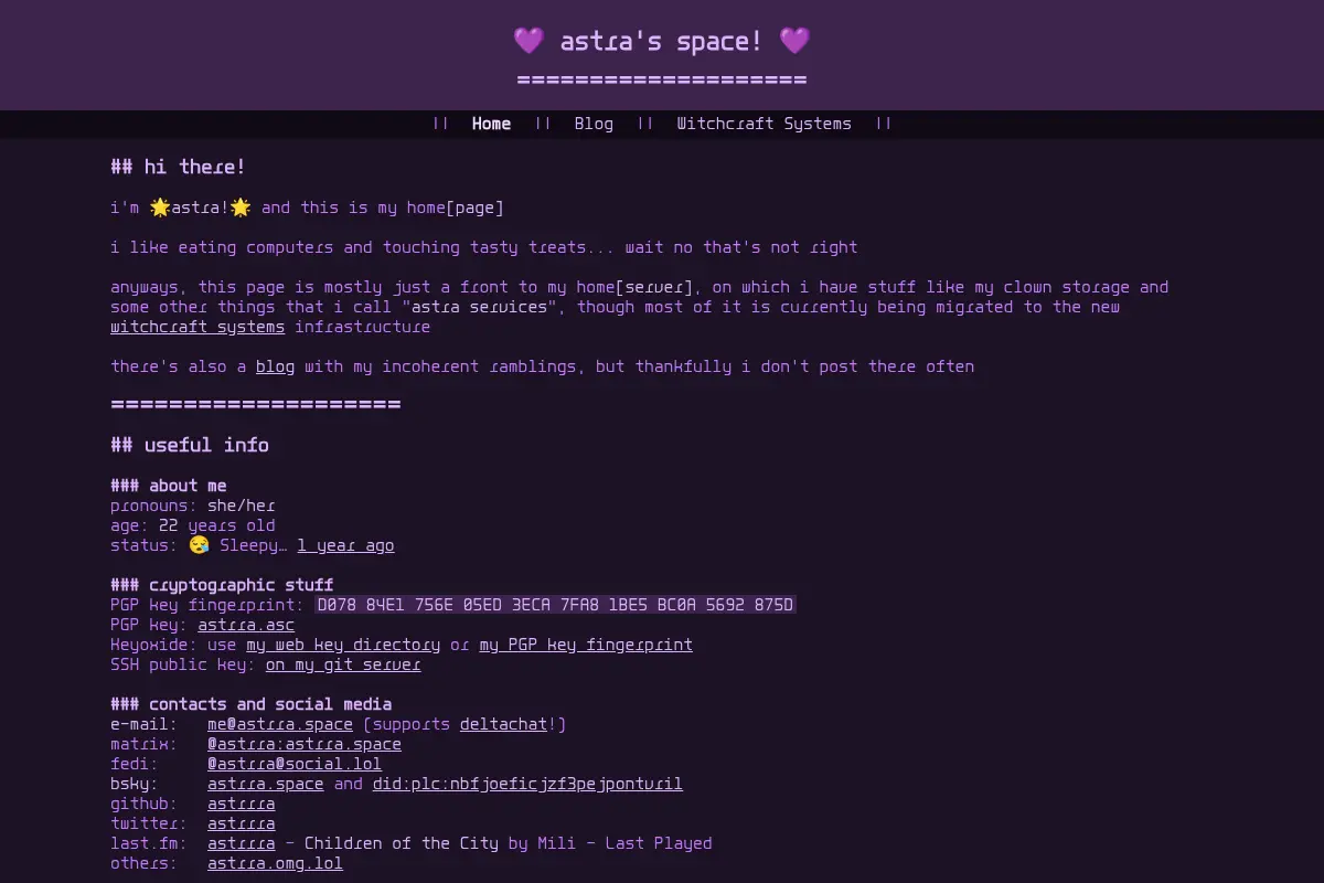 astra's space!