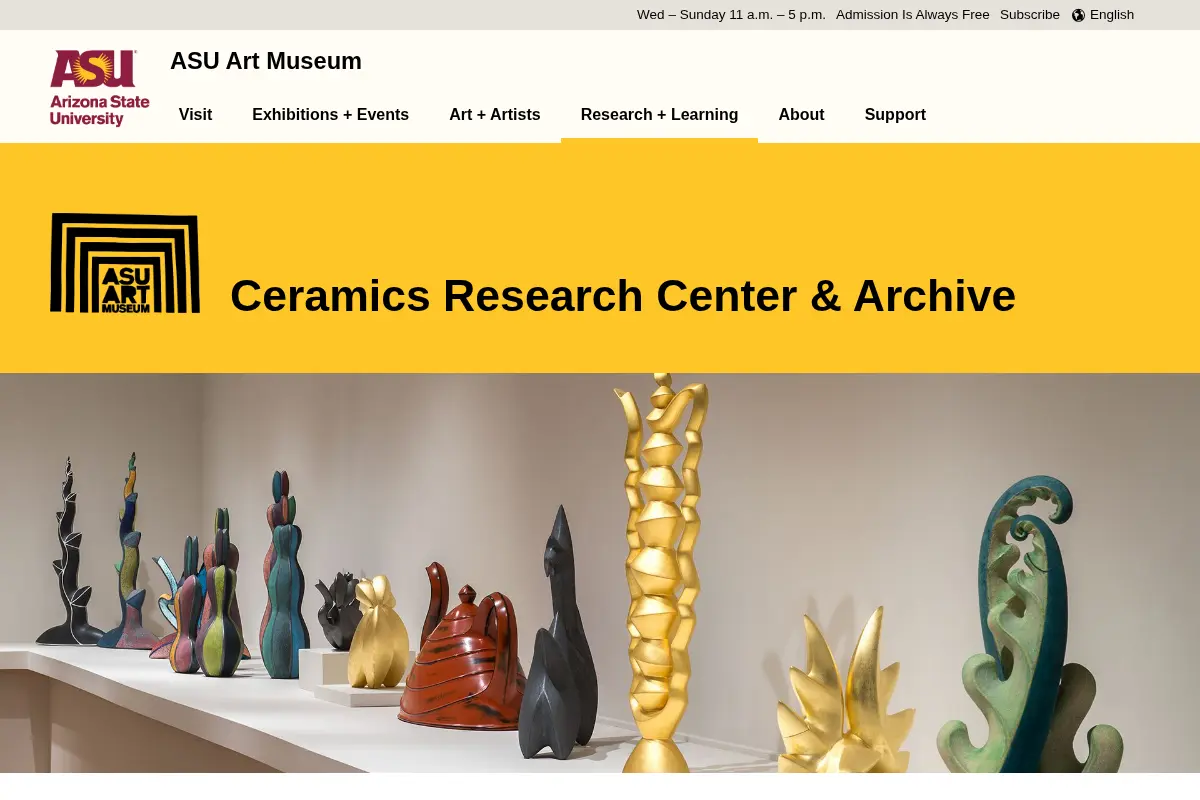 Ceramics Research Center & Archive - ASU Art Museum