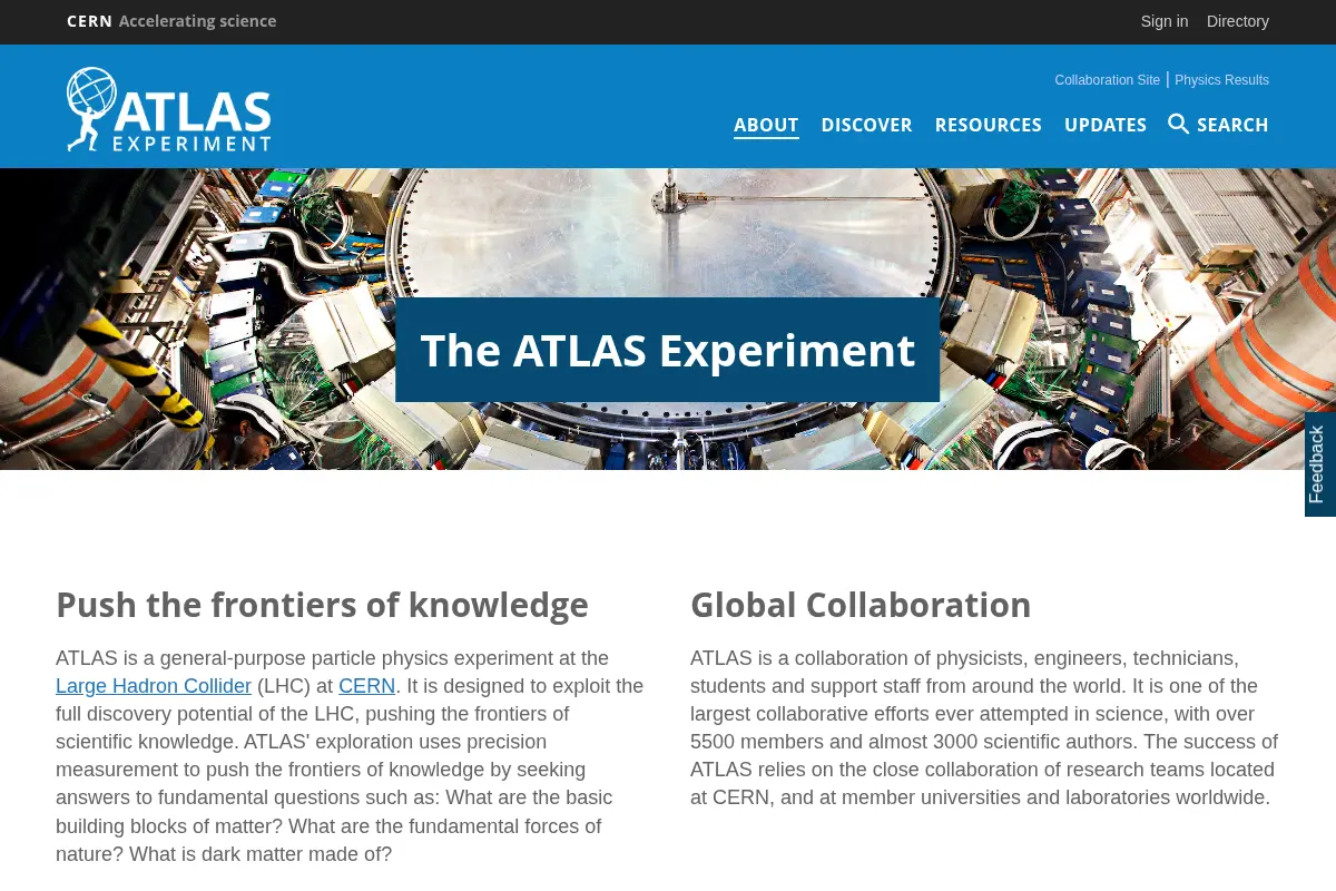 ATLAS Experiment at CERN
