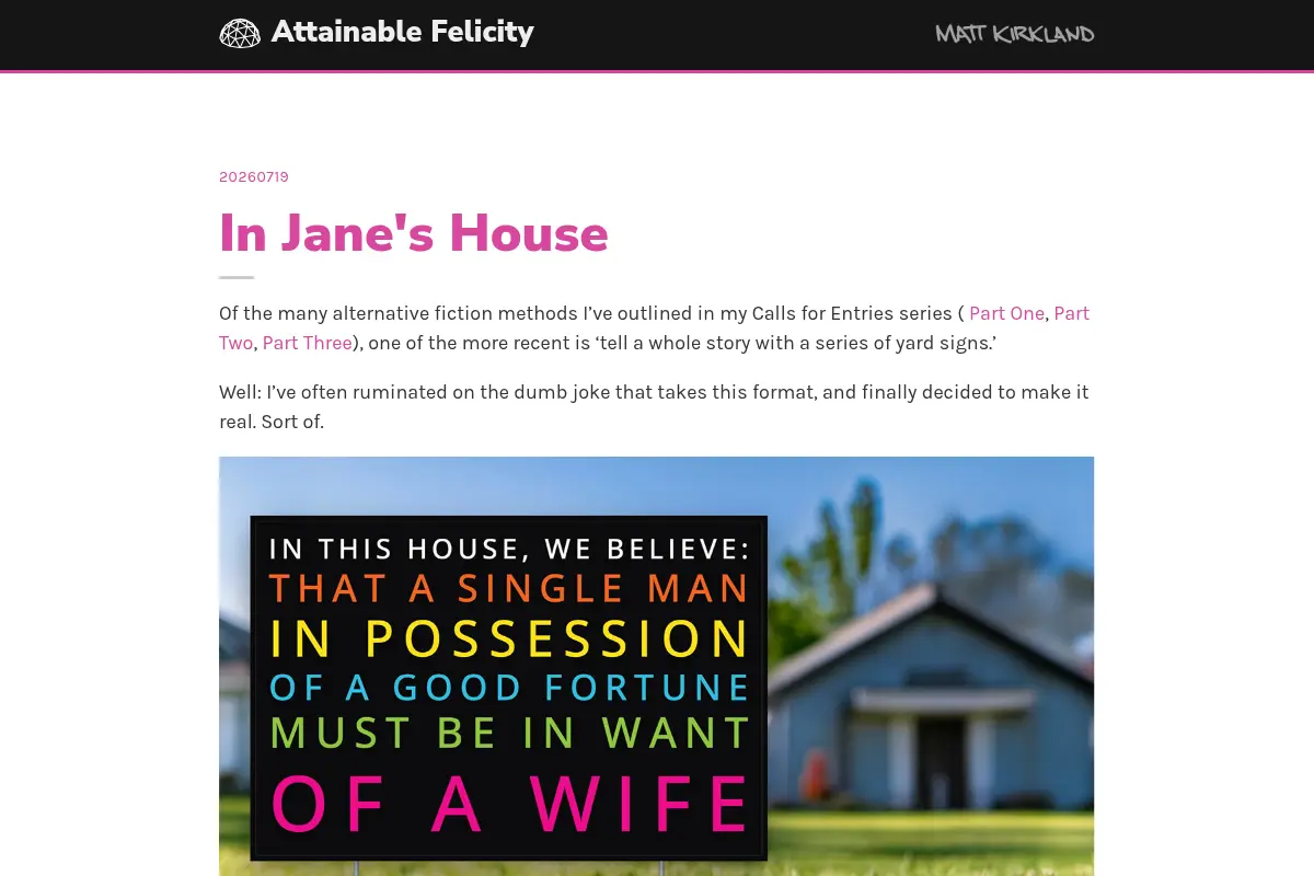Attainable Felicity