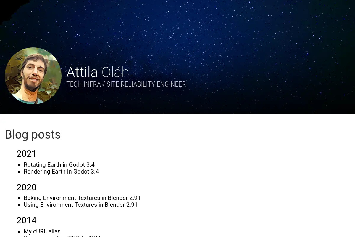 Attila Oláh · SRE/TI