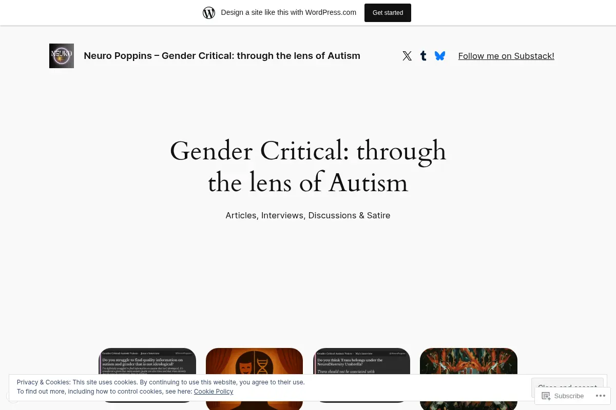 Neuro Poppins – Gender Critical through the lens of Autism