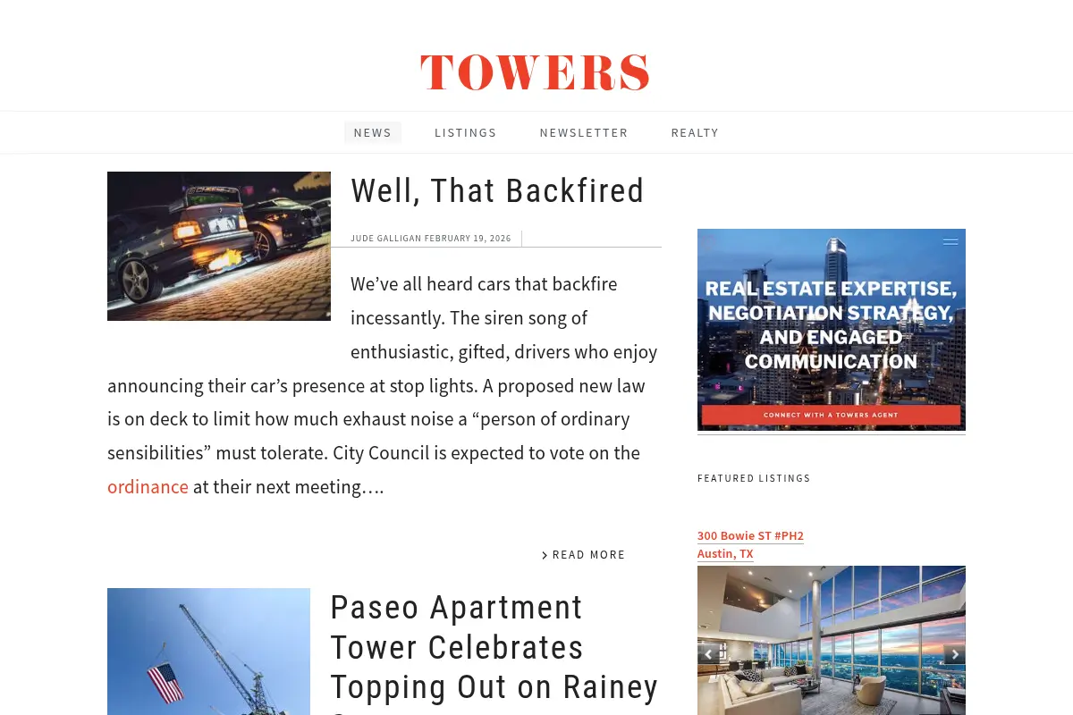 TOWERS.net – Austin real estate, architecture, and city life