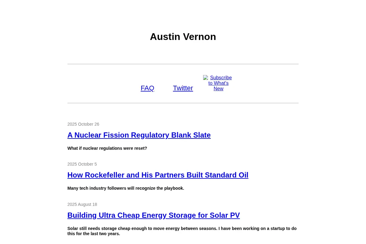 Austin Vernon's Blog