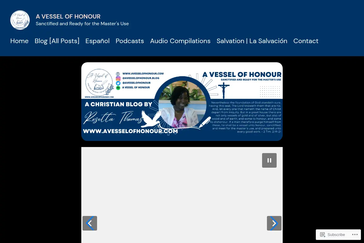 A Vessel of Honour