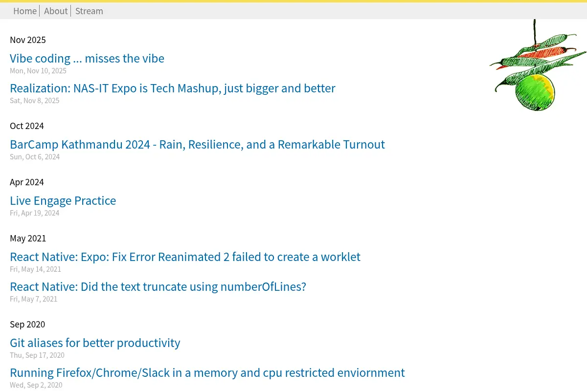Ramblings and JPT Tech