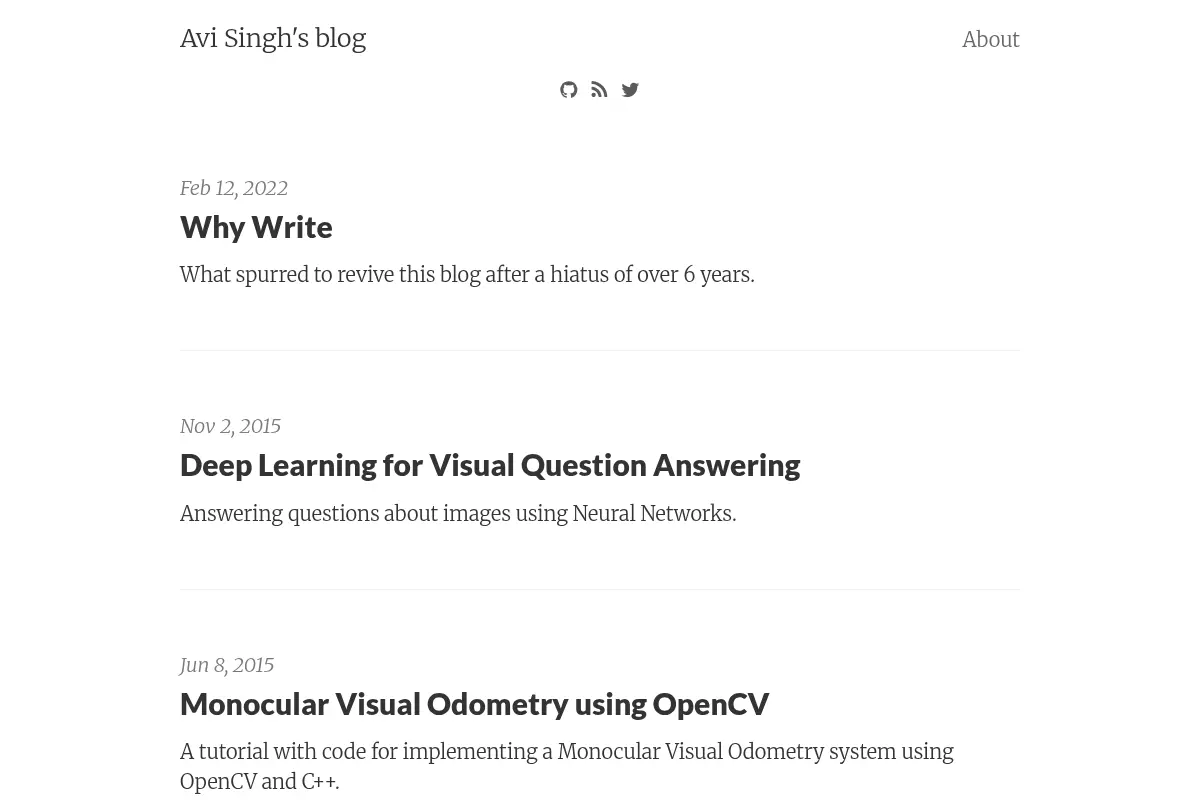 Avi Singh's blog