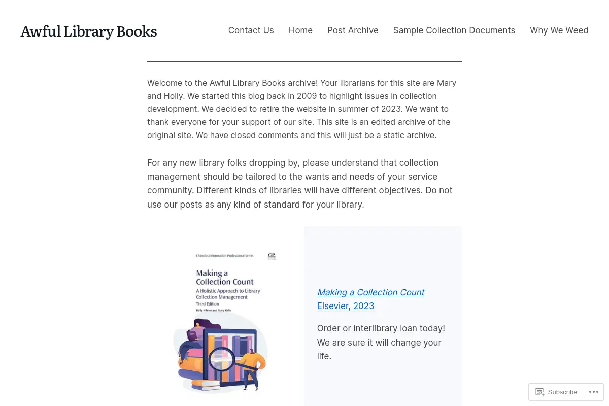 Awful Library Books